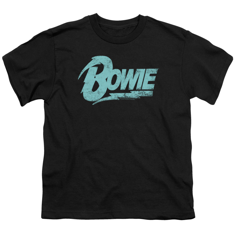 David Bowie Logo Kids Youth T Shirt Black