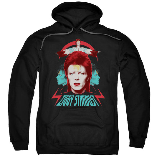 David Bowie Ziggy Heads Mens Hoodie Black