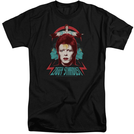 David Bowie Ziggy Heads Mens Tall T Shirt Black