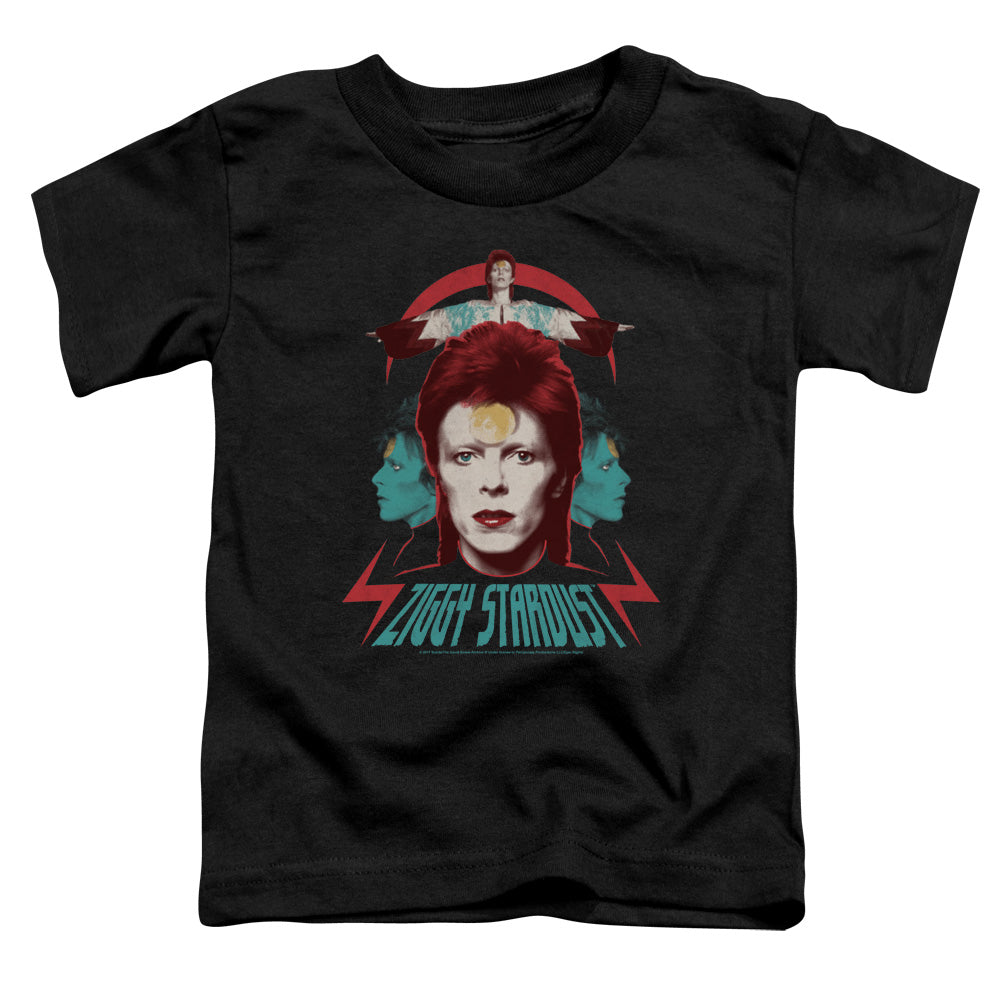 David Bowie Ziggy Heads Toddler Kids Youth T Shirt Black