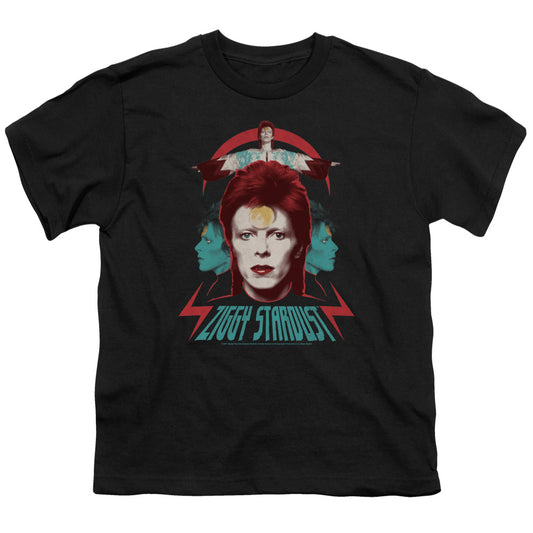 David Bowie Ziggy Heads Kids Youth T Shirt Black