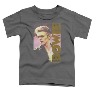 David Bowie Smokin Toddler Kids Youth T Shirt Charcoal