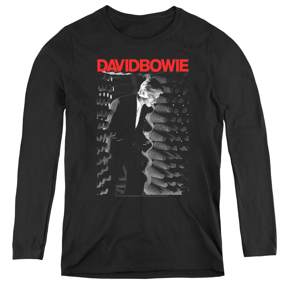 David Bowie Station To Station Womens Long Sleeve Shirt Black