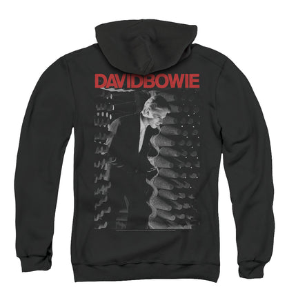 David Bowie Station To Station Back Print Zipper Mens Hoodie Black