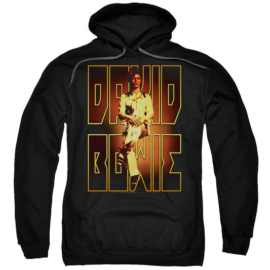 David Bowie Perched Mens Hoodie Black