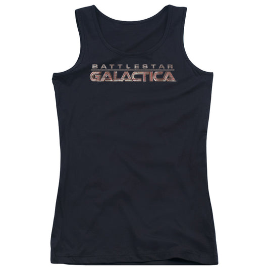 Battlestar Galactica Logo Womens Tank Top Shirt Black