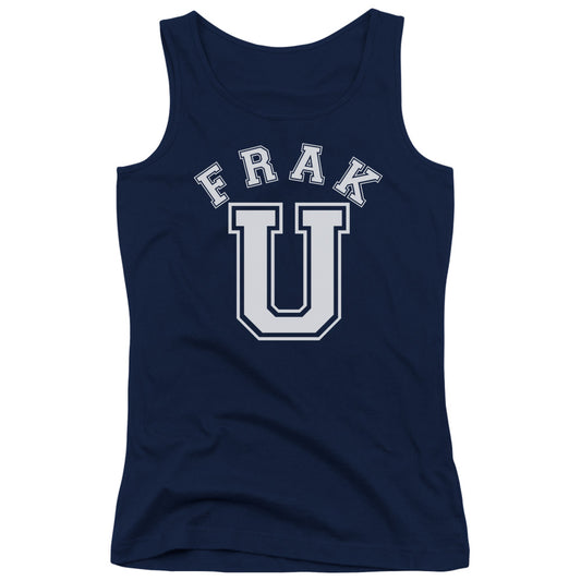 Battlestar Galactica Frak U Womens Tank Top Shirt Navy Blue