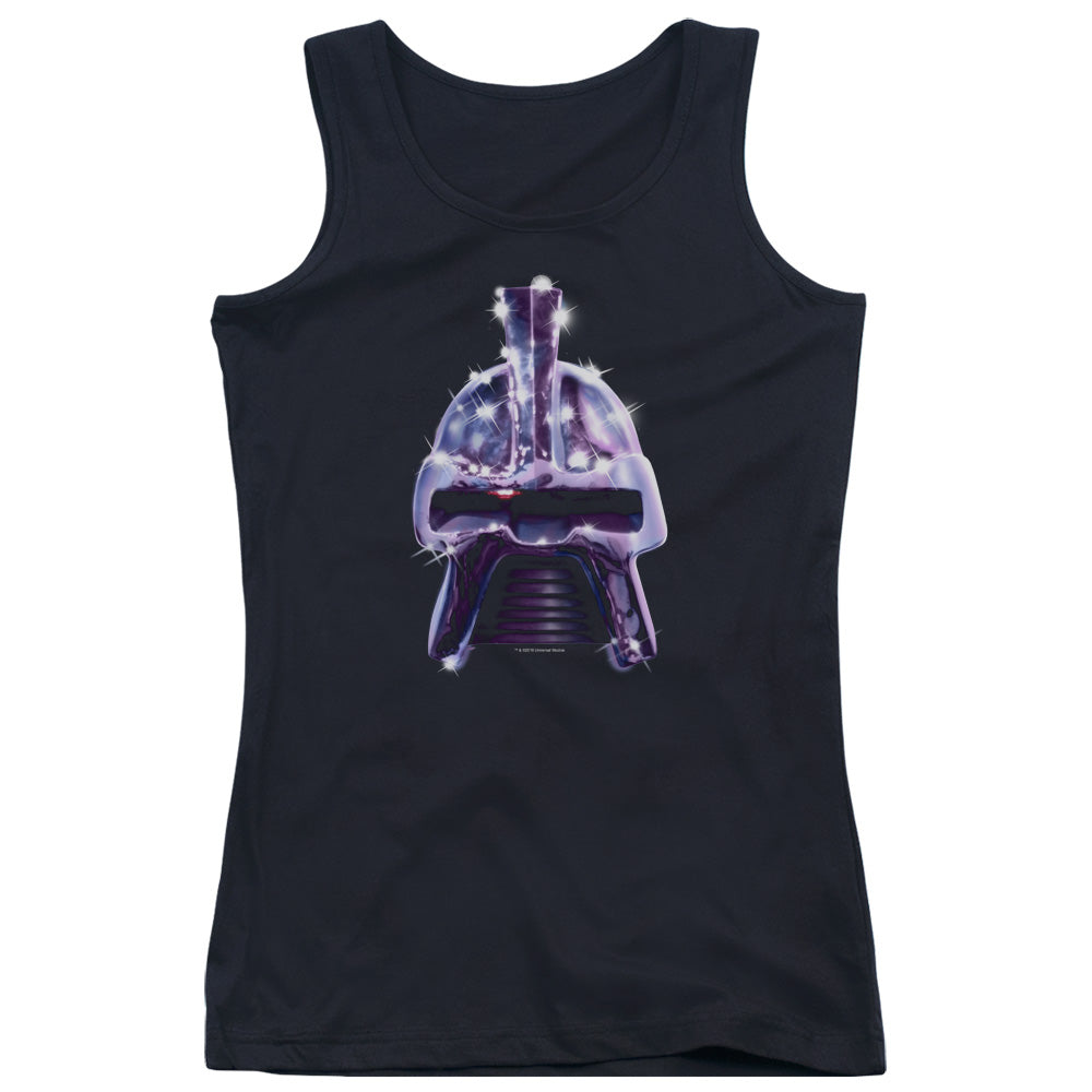 Battlestar Galactica Retro Cylon Head Womens Tank Top Shirt Black