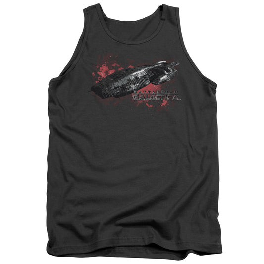 Battlestar Galactica Mens Tank Top Shirt Charcoal