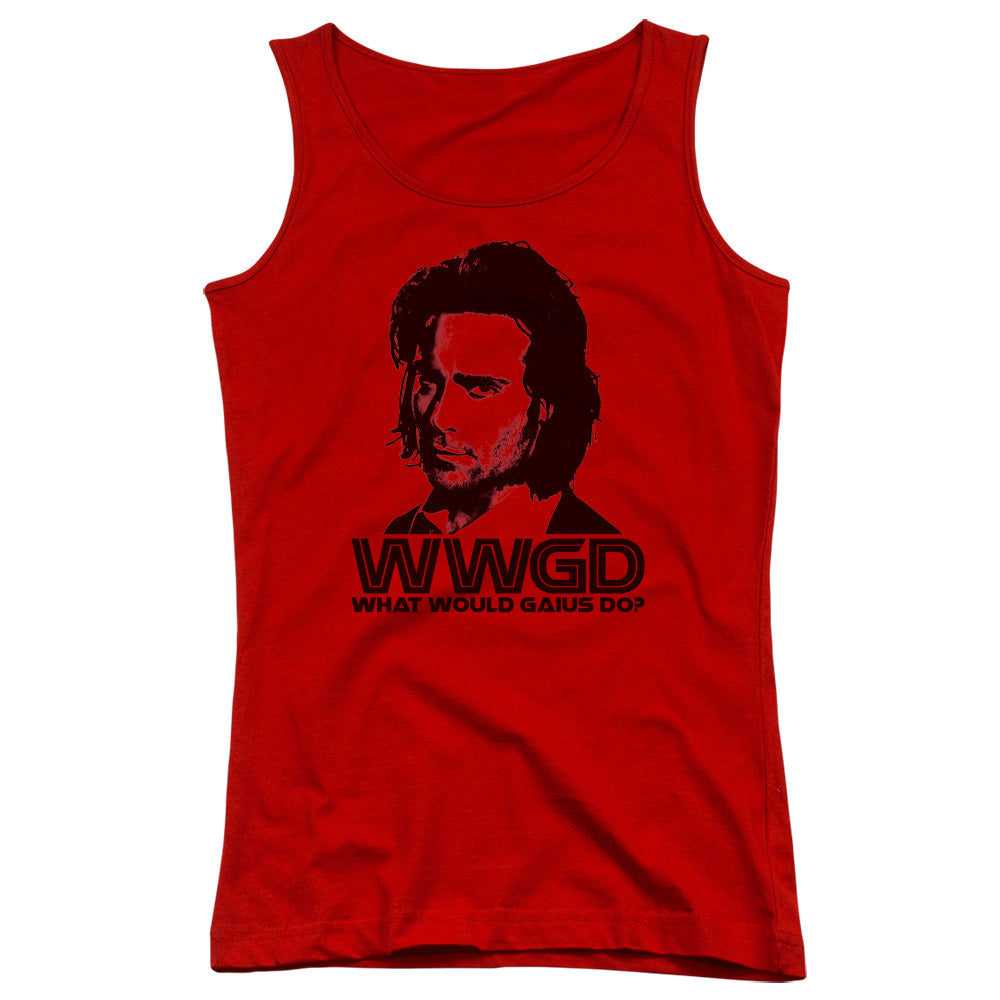 Battlestar Galactica WWGD Womens Tank Top Shirt Red