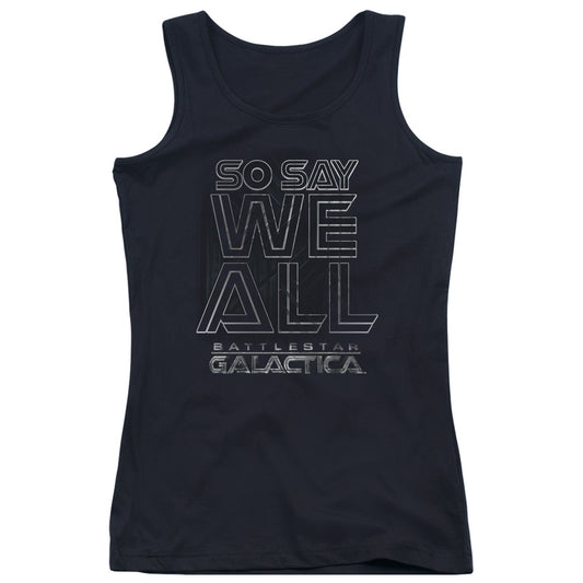 Battlestar Galactica Together Now Womens Tank Top Shirt Black