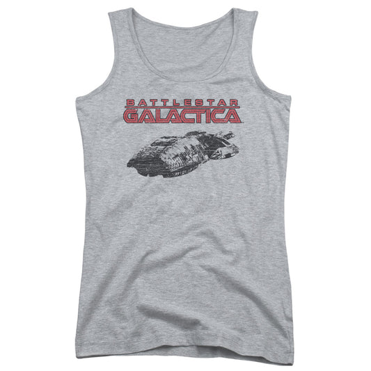 Battlestar Galactica Ship Logo Womens Tank Top Shirt Athletic Heather