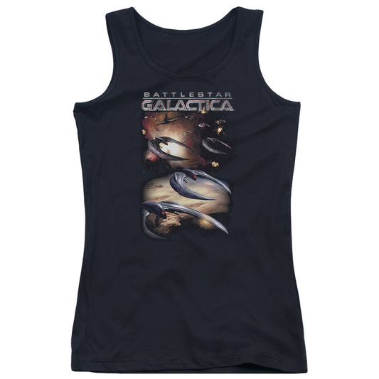 Batlestar GalACtica (New) When Cylons AtACk Womens Tank Top Shirt Black