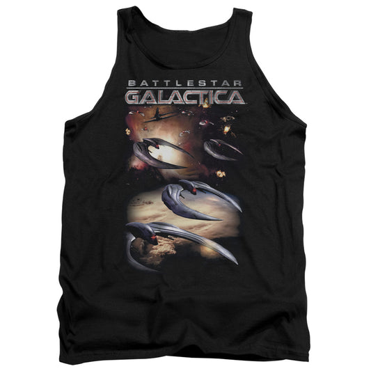 Batlestar GalACtica (New) When Cylons AtACk Mens Tank Top Shirt Black