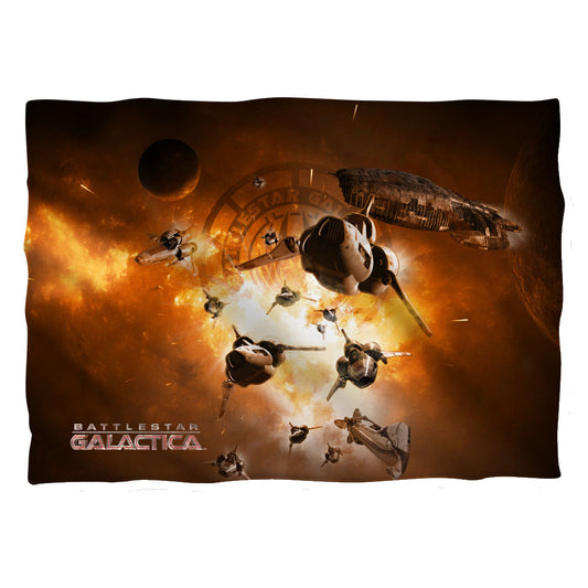 Battlestar Galactica Dog Fight Pillow Case