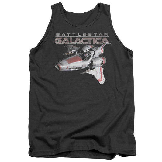 Battlestar Galactica Mark ll Viper Mens Tank Top Shirt Charcoal