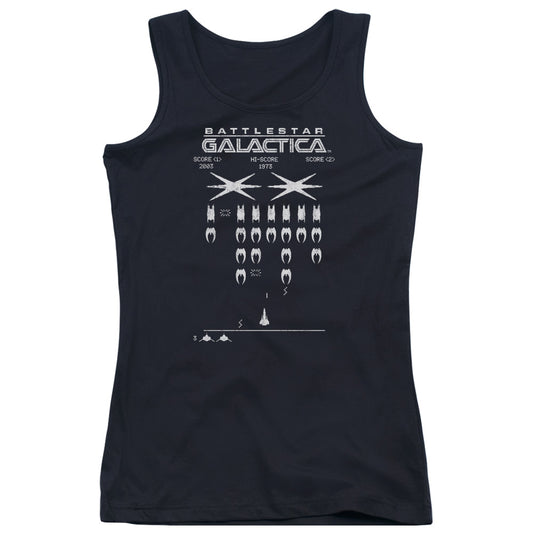 Battlestar Galactica Galactic Invaders Womens Tank Top Shirt Black