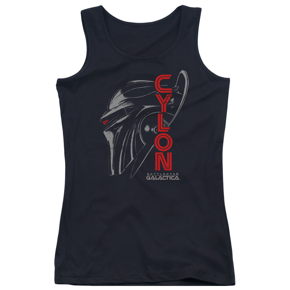 Battlestar Galactica Cylon Face Womens Tank Top Shirt Black