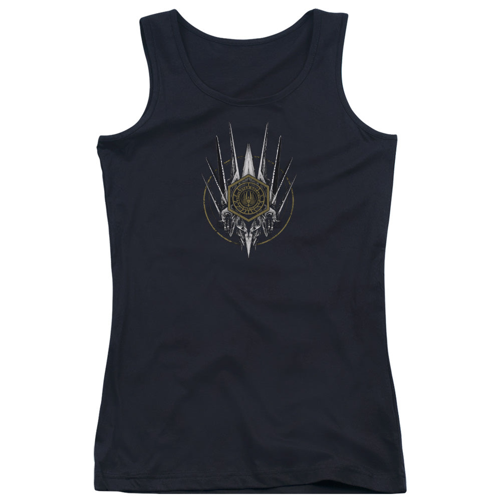 Battlestar Galactica Crest Of Ships Womens Tank Top Shirt Black