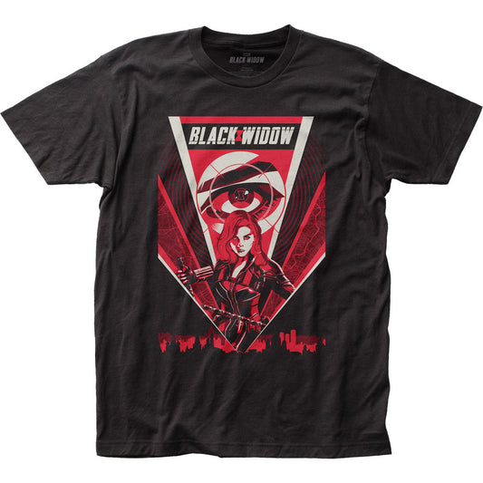 Black Widow 4 Color Poster Mens T Shirt Black