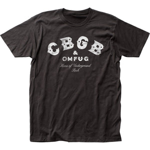 CBGB Distressed Mens T Shirt Black