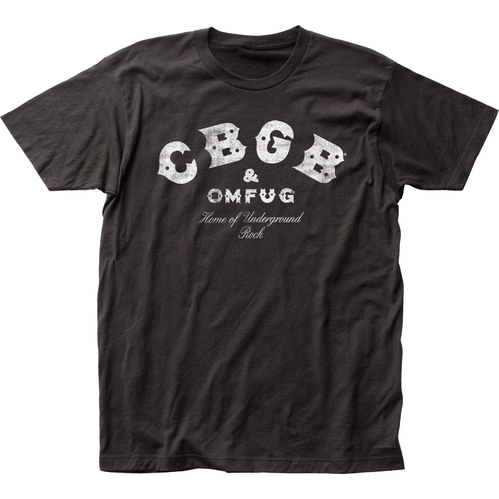CBGB Distressed Mens T Shirt Black