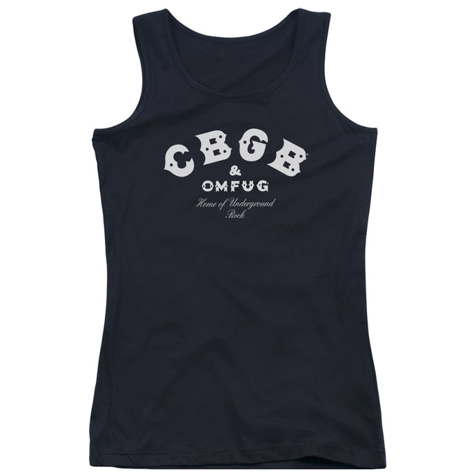 CBGB Classic Logo Womens Tank Top Shirt Black