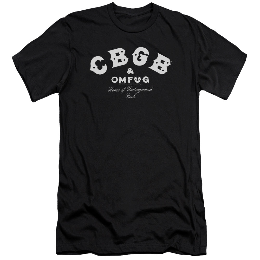 CBGB Classic Logo Premium Bella Canvas Slim Fit Mens T Shirt Black