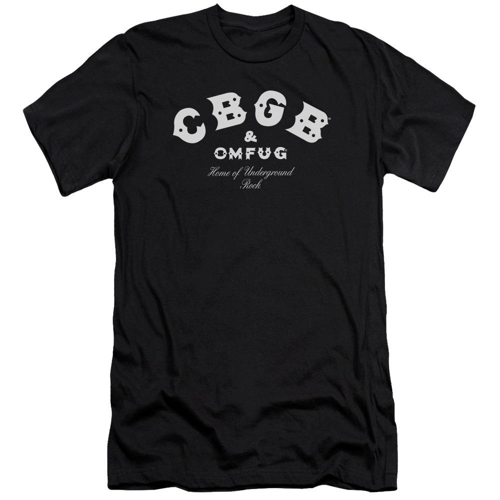 CBGB Classic Logo Slim Fit Mens T Shirt Black