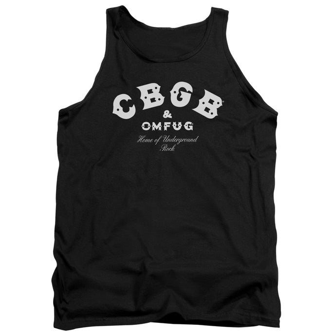 CBGB Classic Logo Mens Tank Top Shirt Black