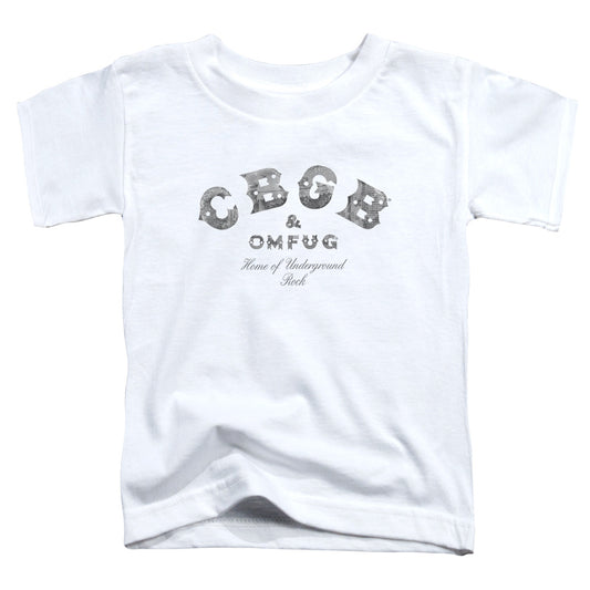 CBGB Club Logo Toddler Kids Youth T Shirt White