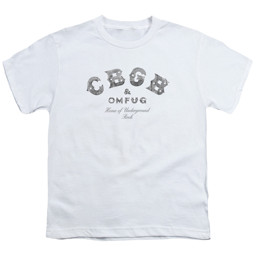 CBGB Club Logo Kids Youth T Shirt White