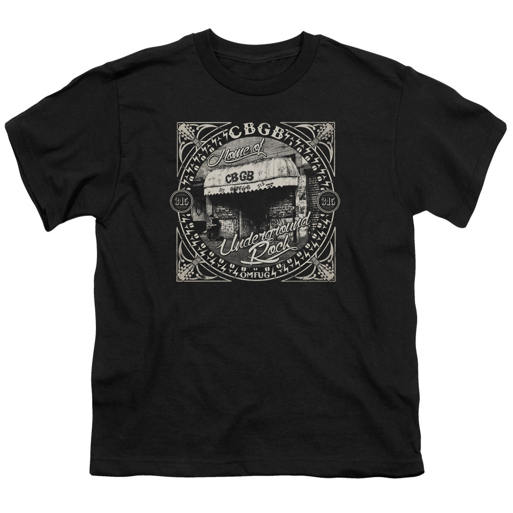 CBGB Front Door Kids Youth T Shirt Black