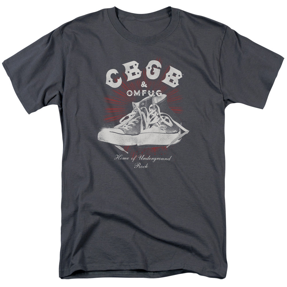 CBGB High Tops Mens T Shirt Charcoal
