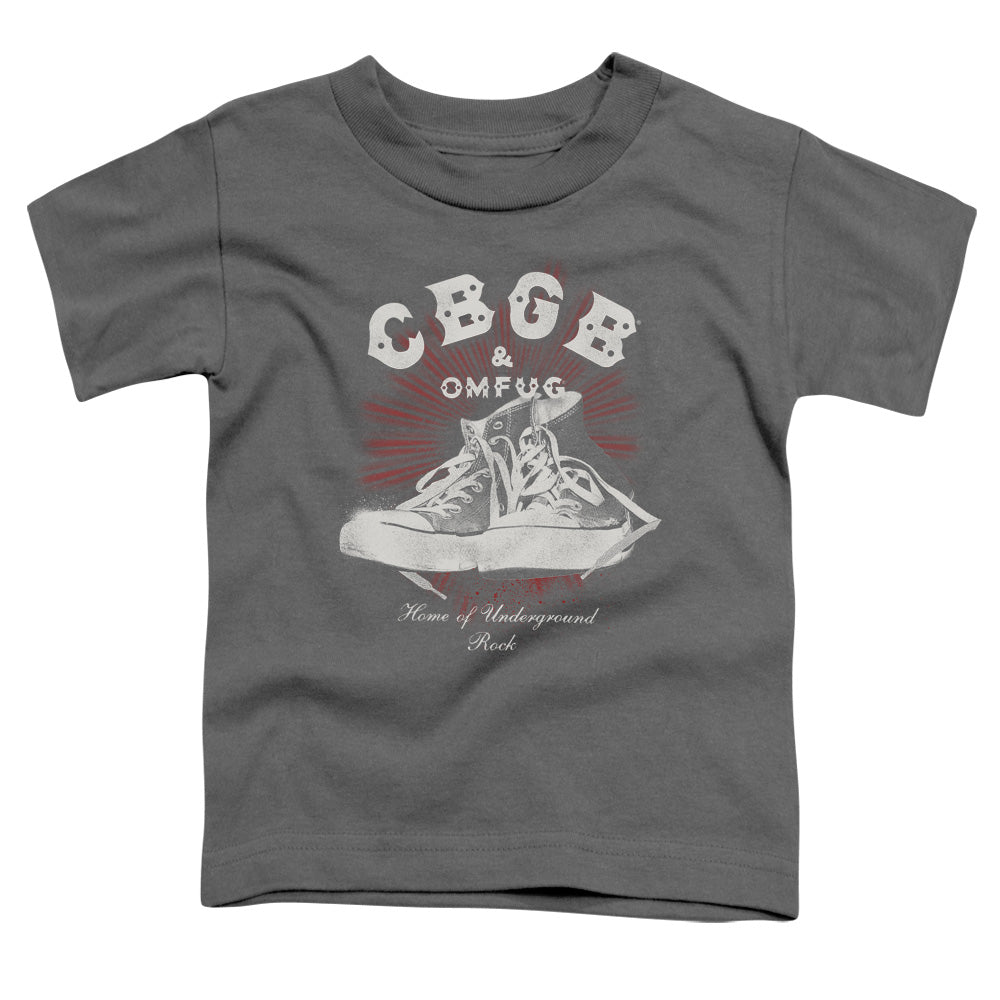 CBGB High Tops Toddler Kids Youth T Shirt Charcoal