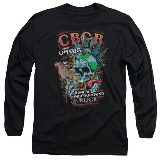 CBGB City Mowhawk Mens Long Sleeve Shirt Black