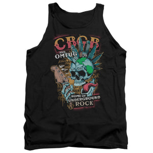 CBGB City Mowhawk Mens Tank Top Shirt Black
