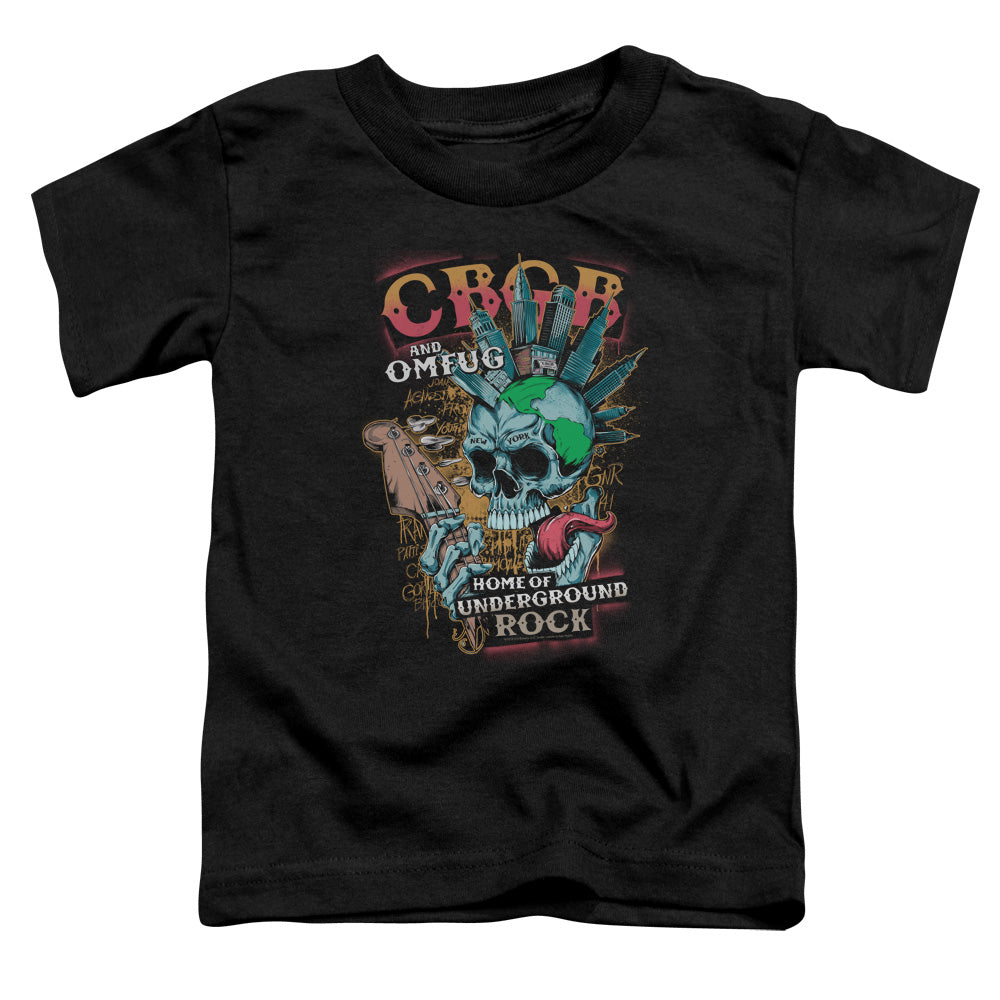 CBGB City Mowhawk Toddler Kids Youth T Shirt Black