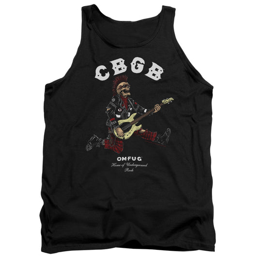 CBGB Skull Jump Mens Tank Top Shirt Black