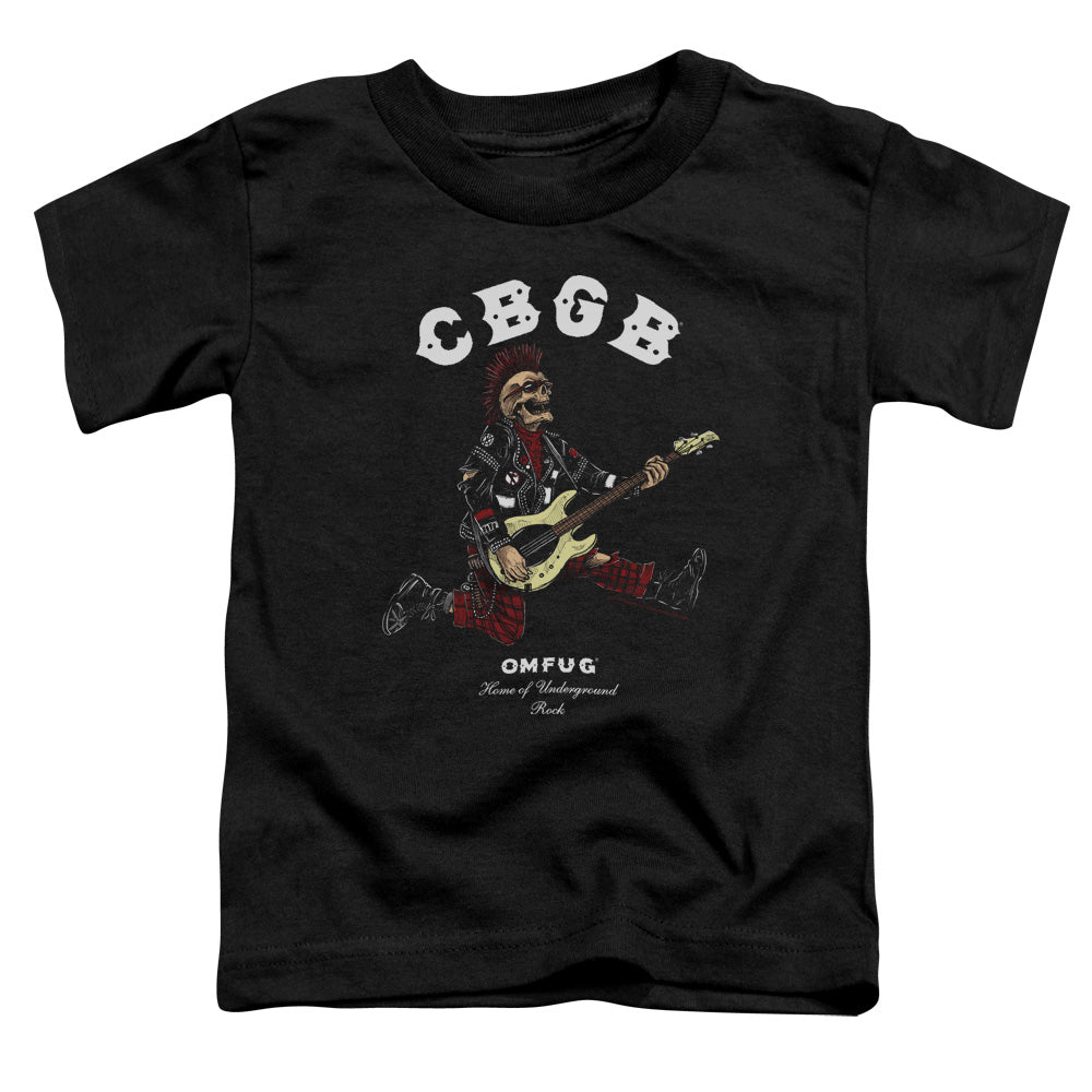 CBGB Skull Jump Toddler Kids Youth T Shirt Black