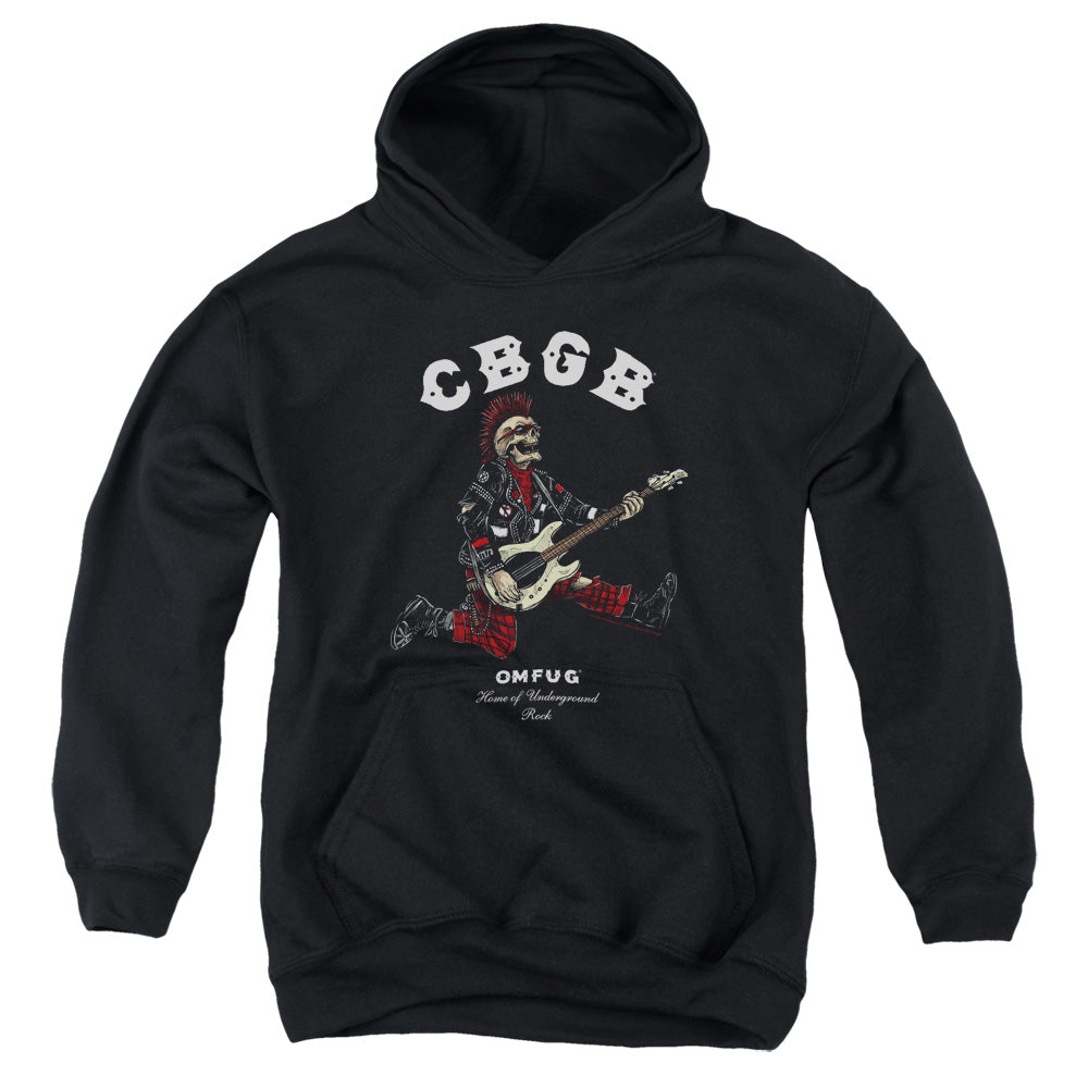 CBGB Skull Jump Kids Youth Hoodie Black