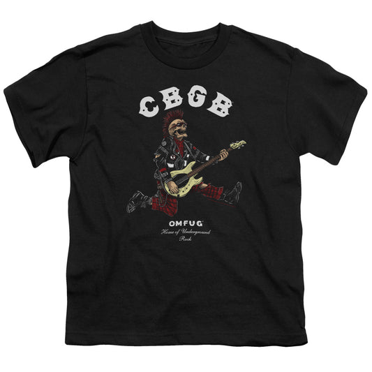 CBGB Skull Jump Kids Youth T Shirt Black