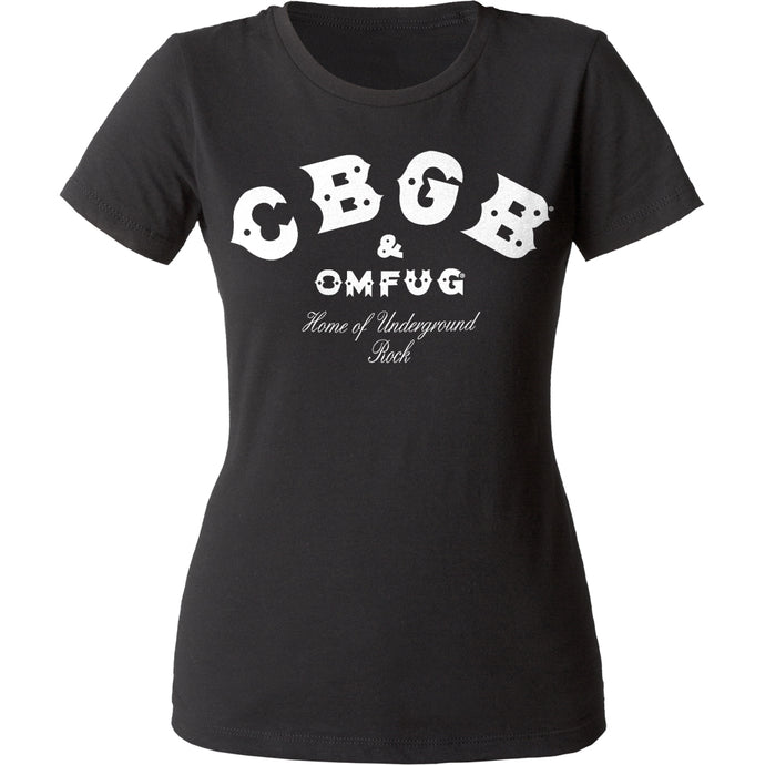 CBGB Logo Womens T Shirt Black