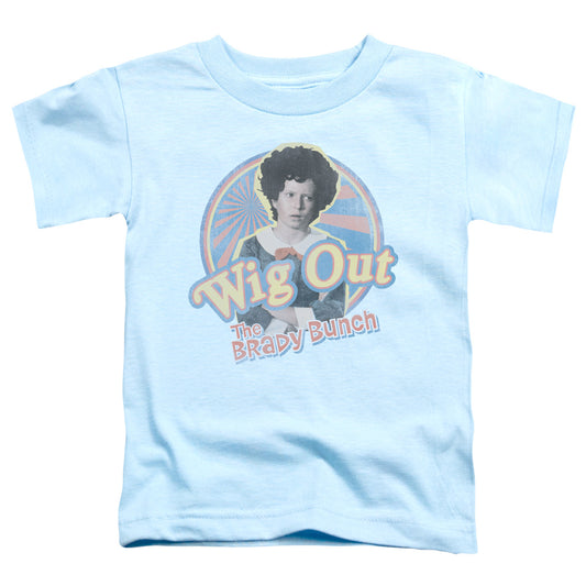 Brady Bunch Wig Out Toddler Kids Youth T Shirt Light Blue Officially Licensed