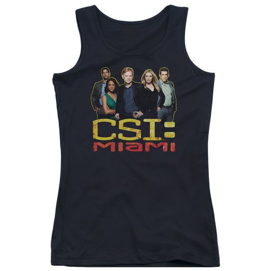 Csi Miami the Cast in Black Womens Tank Top Shirt Black