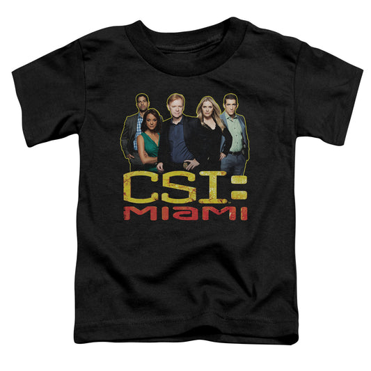 Csi Miami the Cast in Black Toddler Kids Youth T Shirt Black Officially Licensed