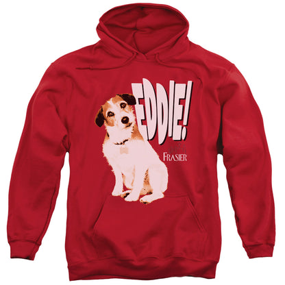 Frasier Eddie Mens Hoodie Red Officially Licensed