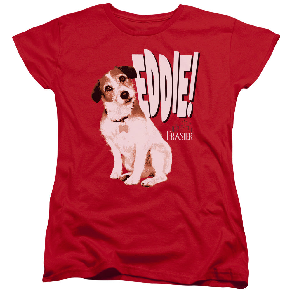 Frasier Eddie Womens T Shirt Red Officially Licensed