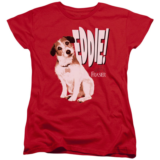 Frasier Eddie Womens T Shirt Red Officially Licensed
