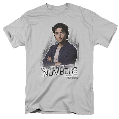 Numbers Everything is Numbers Mens T Shirt Silver
